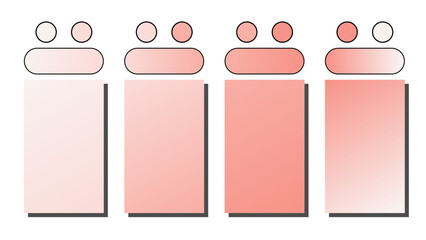 Set of vector gradient background. Cover set design with coral, dusty rose, rose quartz, cream color. Beautiful abstract gradient for covers, wallpapers, branding, business cards. Vector illustration