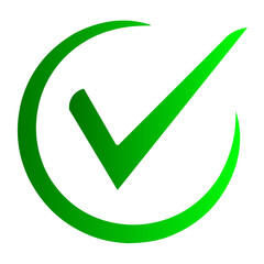 check mark single icon vector design element 