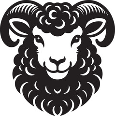 Sheep Face Vector design