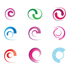 Circle logo vector template symbol element design