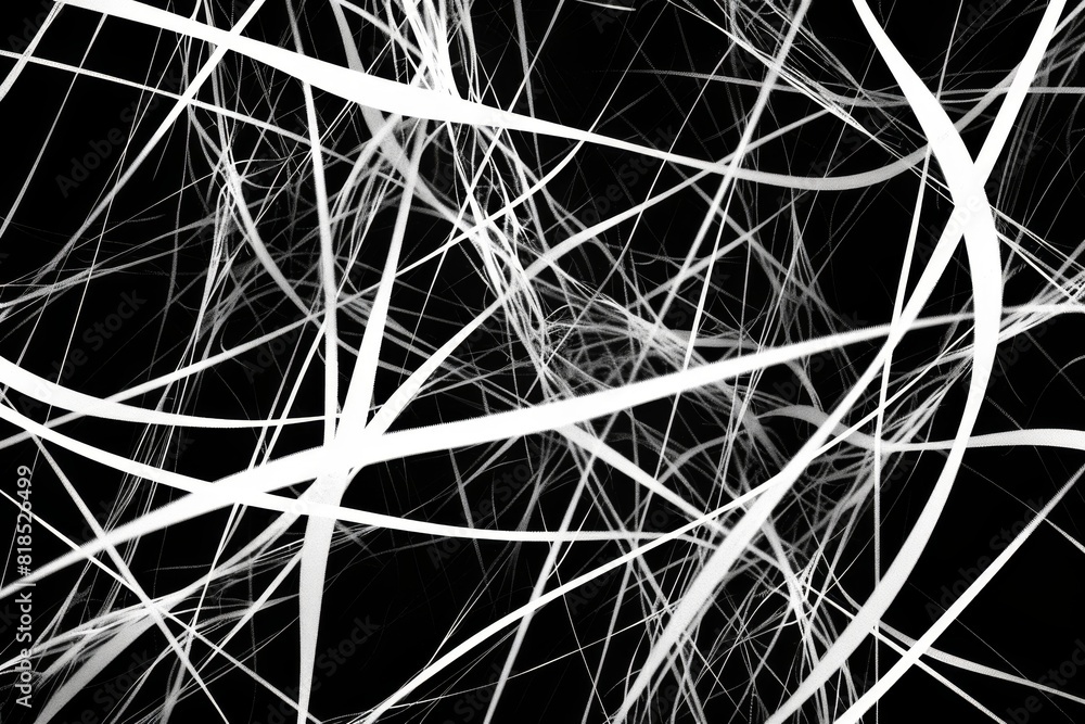 Poster an abstract background with tangled lines and a sense of chaos