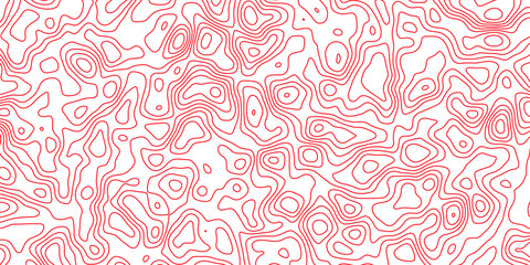 Abstract topography wavy line map.