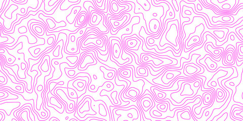 Abstract topography wavy line map.