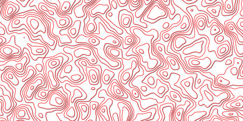 Abstract topography wavy line map.