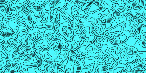 Abstract topography wavy line map.