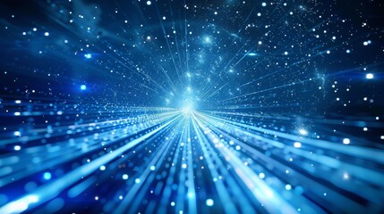 blue abstract technology background of high speed global data transfercomputing.