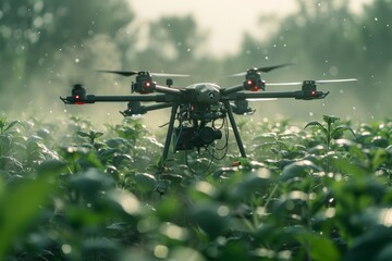 Agricultural drones equipped with sensors apply pesticides precisely, optimizing crop health and field productivity in modern farming