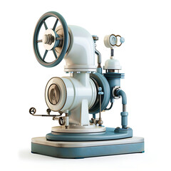 Naklejka premium Air pump, a multi-purpose machine that facilitates mechanic work