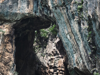 Limestone mountains, close-up photography of beautiful nature