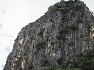 Limestone mountains, close-up photography of beautiful nature