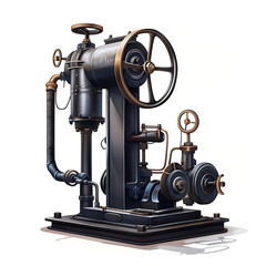 Fototapeta premium Air pump, a multi-purpose machine that facilitates mechanic work