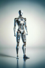 Fototapeta premium Android Robot, pose 1. The robot stands straight