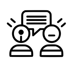 Fototapeta premium communication icon, business icon, technology icon, discussion icon, conference icon, cooperation icon, meeting icon, success icon, teamwork icon, group icon, management icon, businessman icon, office