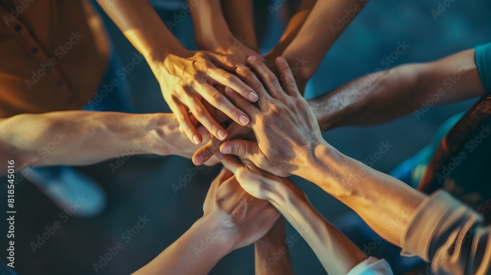 Poster collaborative synergy:unified team driven to achieve common targets and goals