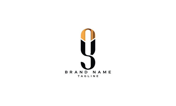 BSY, BYS, SBY, SYB, YSB, YBS, SY, YS, Abstract initial monogram letter alphabet logo design