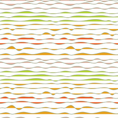 Abstract modern multicolored linear seamless pattern. Wavy lines in a colorful modern background. Design for paper, covers, fabric, textiles