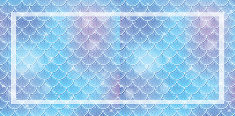 Vibrant fish scale pattern with blue hues © GraphicsRF