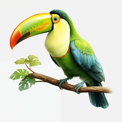Fototapeta premium colorful beautiful birds Created with Generative AI technology.