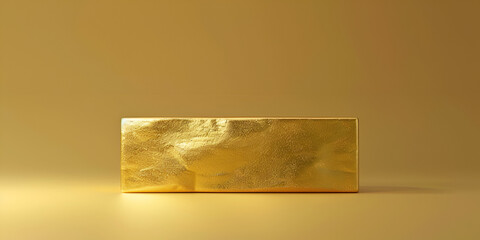 gold bars shining on a neutral background  