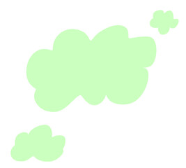 Obraz premium green cloud with sky