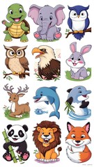 Obraz premium set of animals