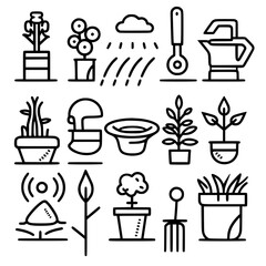 gardening icon, agriculture icon, tree icon, harvest icon, horticulture icon, farming icon, environmental icon, landscaped icon, farmer icon, lifestyles icon, innovation icon, agricultural icon, plant