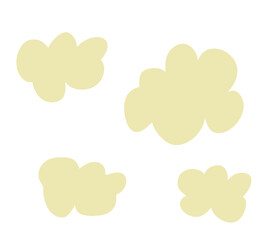 Obraz premium illustration of an background with clouds