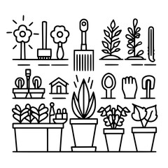 gardening icon, agriculture icon, tree icon, harvest icon, horticulture icon, farming icon, environmental icon, landscaped icon, farmer icon, lifestyles icon, innovation icon, agricultural icon, plant