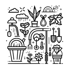 gardening icon, agriculture icon, tree icon, harvest icon, horticulture icon, farming icon, environmental icon, landscaped icon, farmer icon, lifestyles icon, innovation icon, agricultural icon, plant