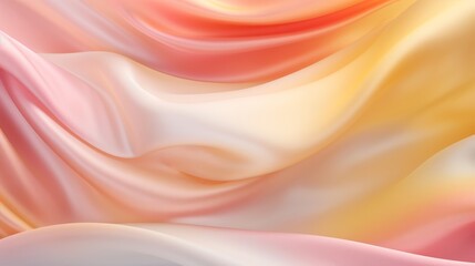 Tranquil spring horizon abstract pale blue and ivory sky with soft apricot clouds drifting gently