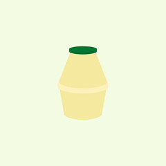 Korean Banana Milk vector illustration