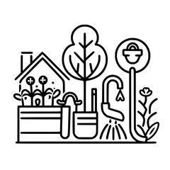 gardening icon, agriculture icon, tree icon, harvest icon, horticulture icon, farming icon, environmental icon, landscaped icon, farmer icon, lifestyles icon, innovation icon, agricultural icon, plant