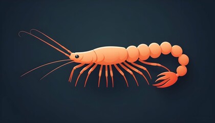 A shrimp icon with antennae upscaled_3