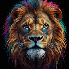 Fototapeta premium lion head design for t-shirt 