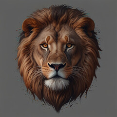 Naklejka premium lion head logo for t-shirt design