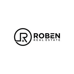 business logo design ,real estate company.vector