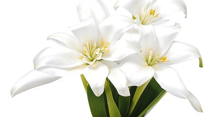 Fototapeta premium White lillie close up