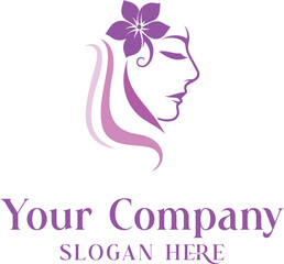 A beauty company logo | Facial Logo with Lotus Flower