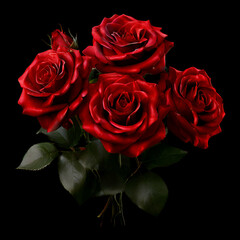 bouquet of red roses
