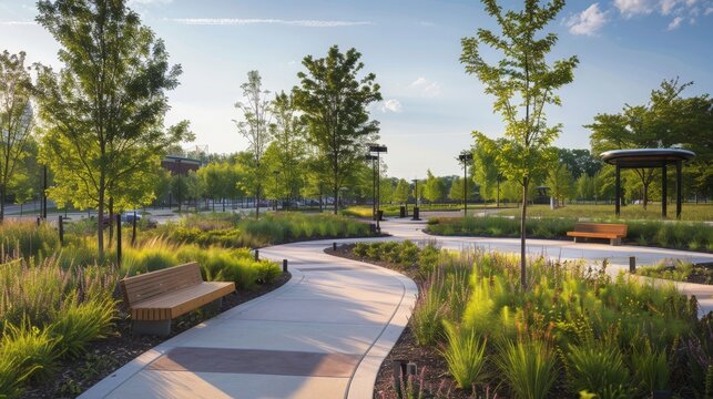 Urban planners engage in strategic discussions, devising plans for sustainable urban development that prioritize community needs and environmental considerations.