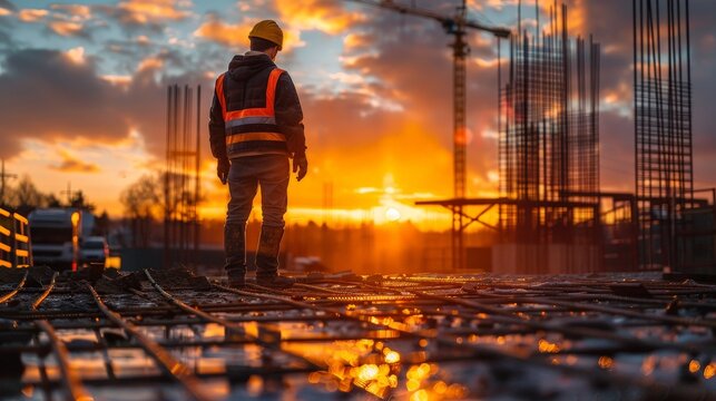 An engineer conducts thorough inspections, ensuring the foundation of a new building is robust and able to withstand various loads.