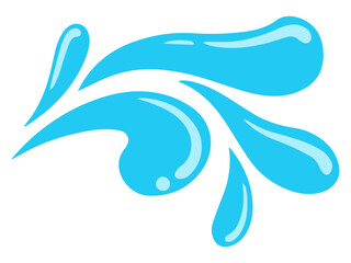 Water Spill Element Background