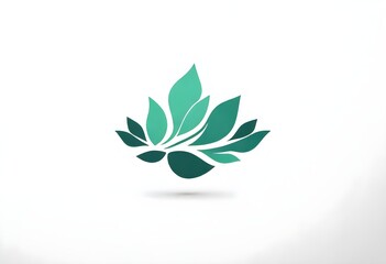 Craft a logo featuring a single abstract leaf for  (4)