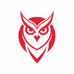 Owl logo design icon vector art illustration