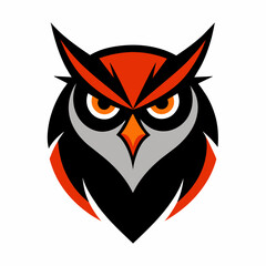 Owl logo design icon vector art illustration