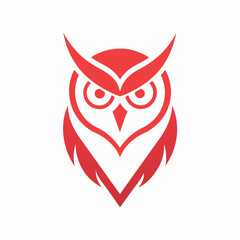 Owl logo design icon vector art illustration