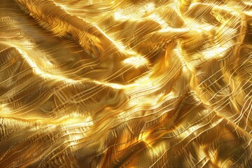 Uneven golden metallic background with rugged texture. Premium quality concept