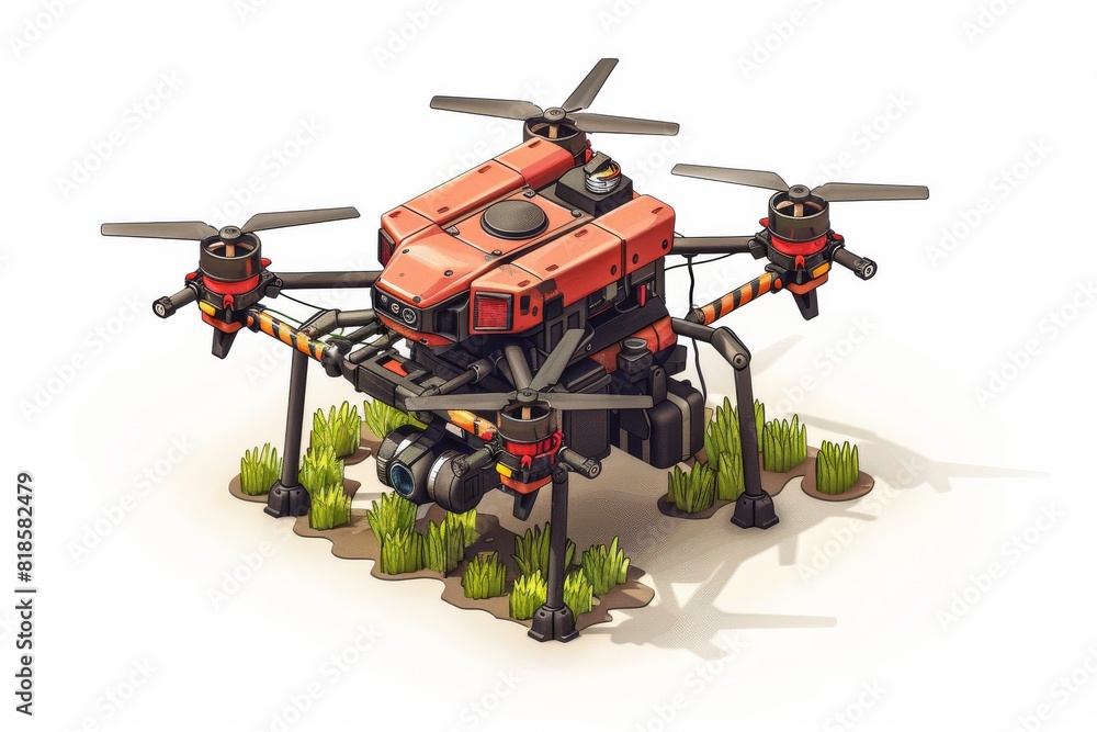 Poster efficient farm operations with smart drones for precision agriculture and crop analysis using automa