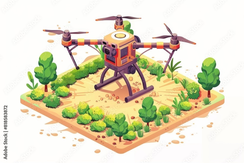 Poster efficient automated farming with smart drones for precision agriculture and crop analysis in agritec