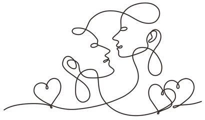 kiss vector art line isolated doodle illustration